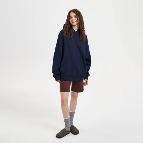 Худи оверсайз унисекс Фьюжн (Fusion), темно-синий