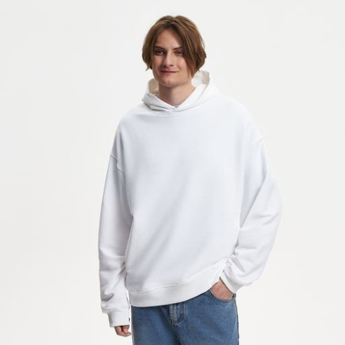 Худи оверсайз унисекс Фьюжн (Fusion), белый