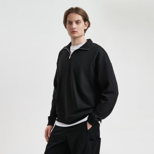 Толстовка на молнии унисекс Флоу (Flow), черная