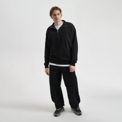 Толстовка на молнии унисекс Флоу (Flow), черная