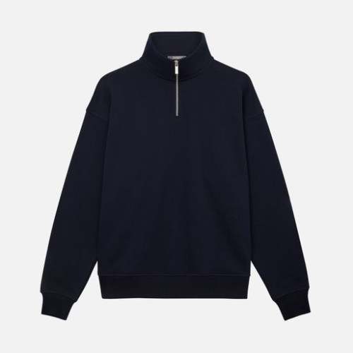 Толстовка на молнии унисекс Флоу (Flow), темно-синяя Толстовка на молнии унисекс Флоу (Flow), темно-синяя