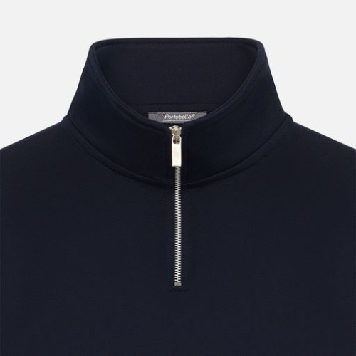 Толстовка на молнии унисекс Флоу (Flow), темно-синяя Толстовка на молнии унисекс Флоу (Flow), темно-синяя