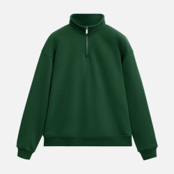 Толстовка на молнии унисекс Флоу (Flow), зеленая