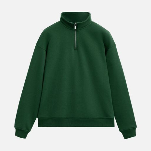 Толстовка на молнии унисекс Флоу (Flow), зеленая