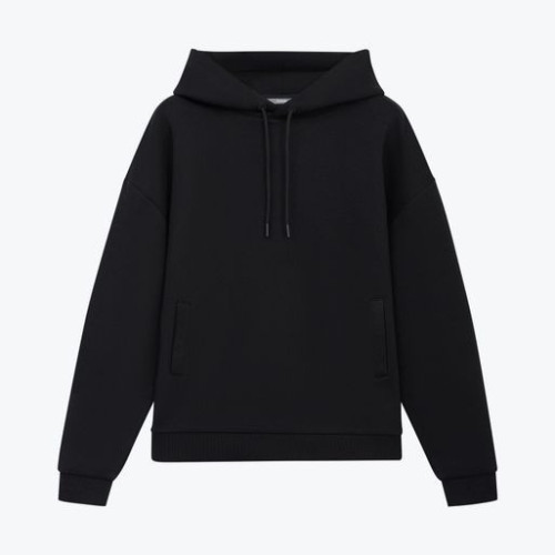 Худи релакс унисекс Баланс (Balance), с начесом, черный