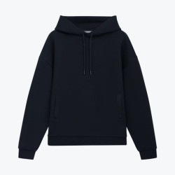 Худи релакс унисекс Баланс (Balance), с начесом, синий