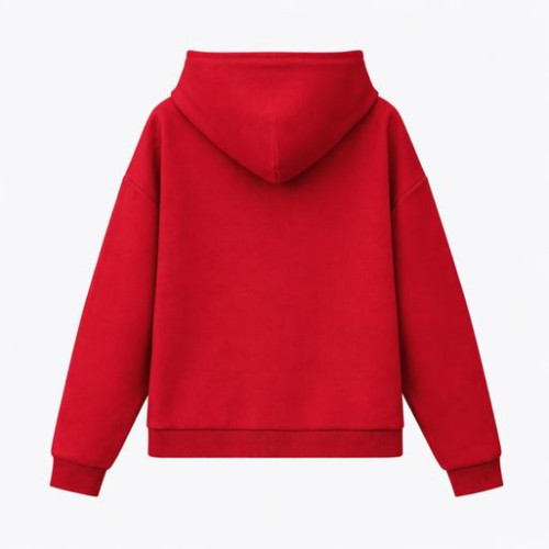 Худи релакс унисекс Баланс (Balance), с начесом, красный