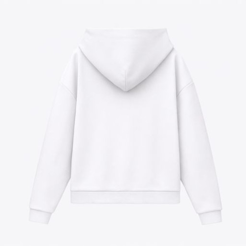 Худи релакс унисекс Баланс (Balance), с начесом, белый