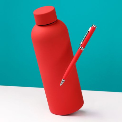 Термобутылка вакуумная герметичная Прима (Prima), красная Термобутылка вакуумная герметичная Прима (Prima), красная