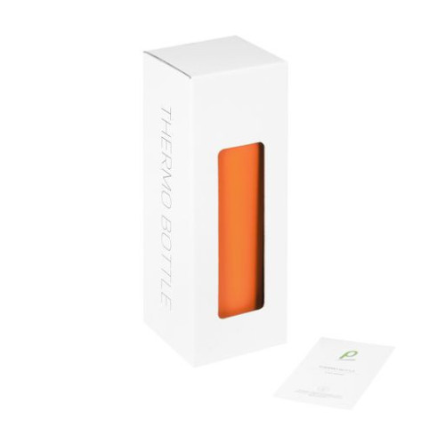 Термобутылка вакуумная герметичная Прима (Prima), оранжевая