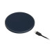 Беспроводное зарядное устройство с подсветкой 15W Аурис (Auris), синее