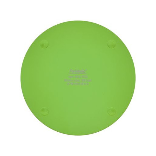 Беспроводное зарядное устройство с подсветкой 15W Аурис (Auris), салатовое