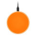 Беспроводное зарядное устройство с подсветкой 15W Аурис (Auris), оранжевое