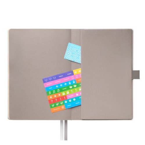 Ежедневник Арктик (Arctic) недатированный, белый/темно-серый