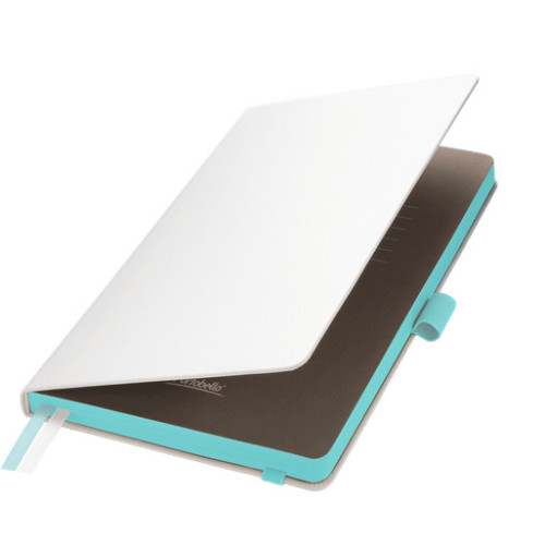 Ежедневник Арктик (Arctic) недатированный, белый/бирюзовый