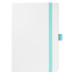 Ежедневник Арктик (Arctic) недатированный, белый/бирюзовый