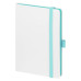 Ежедневник Арктик (Arctic) недатированный, белый/бирюзовый