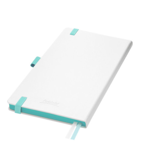 Ежедневник Арктик (Arctic) недатированный, белый/бирюзовый