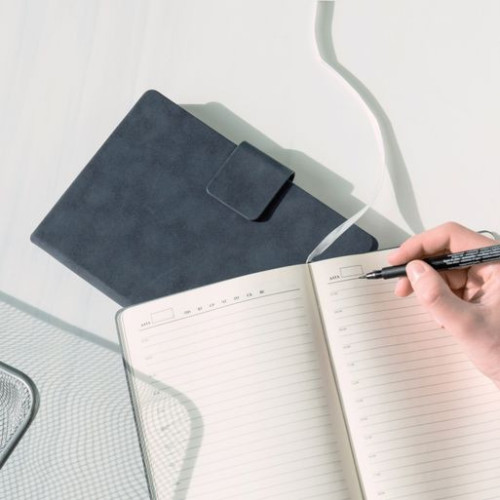 Ежедневник Риц (Ritz) недатированный, синий, твердая обложка