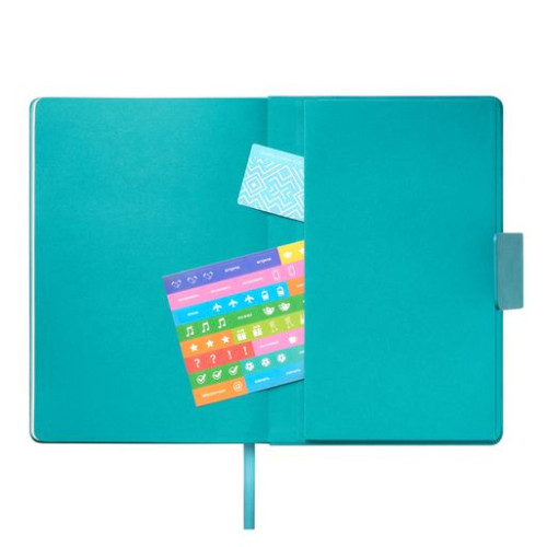 Ежедневник Риц (Ritz) недатированный, бирюзовый, твердая обложка
