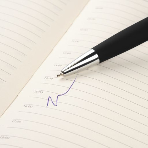 Шариковая ручка Смарт (Smart) с чипом передачи информации NFC, черная