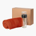 Подарочный набор Терсо (Terso), Селла (Cella), оранжевый (плед, термобутылка)