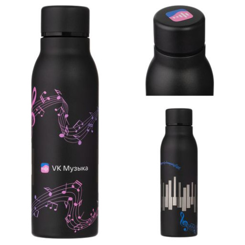 Термобутылка вакуумная герметичная Соренто (Sorento), черная