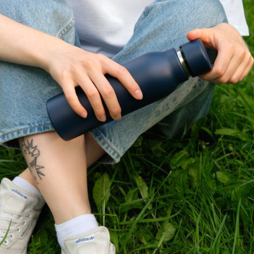 Термобутылка вакуумная герметичная Соренто (Sorento), синяя