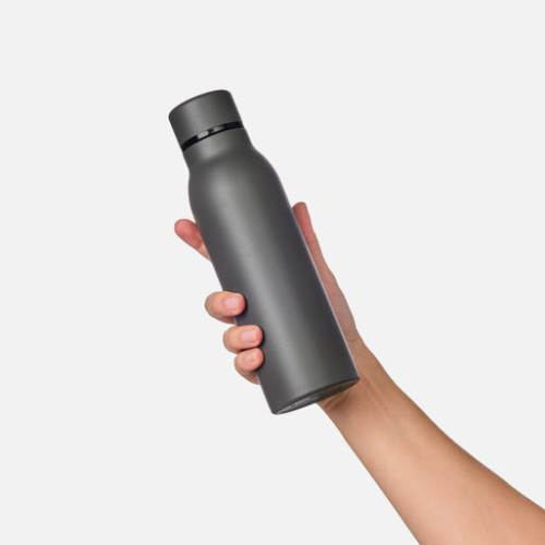 Термобутылка вакуумная герметичная Соренто (Sorento), серая, гладкое покрытие