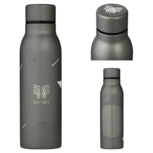 Термобутылка вакуумная герметичная Соренто (Sorento), серая, гладкое покрытие