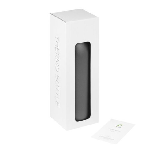 Термобутылка вакуумная герметичная Соренто (Sorento), серая, зернистое покрытие