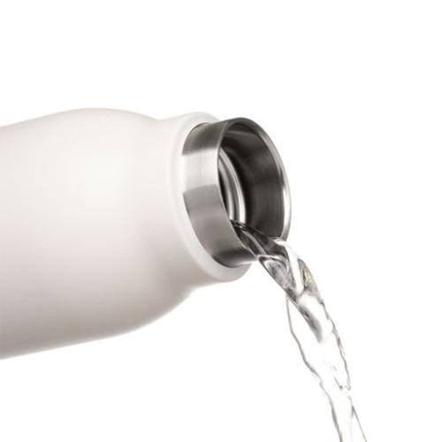 Термобутылка вакуумная герметичная Соренто (Sorento), белая, зернистое покрытие