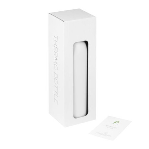 Термобутылка вакуумная герметичная Соренто (Sorento), белая, зернистое покрытие