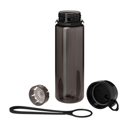 Бутылка для воды Комо (Como), черная Бутылка для воды Комо (Como), черная