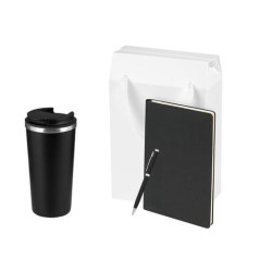 Подарочный набор Палермо (Palermo), черный (термокружка, ежедневник, ручка)