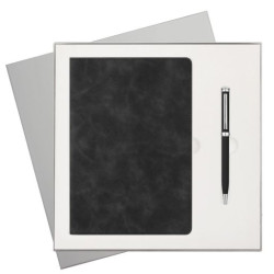 Подарочный набор Верона (Verona), черный (ежедневник, ручка)