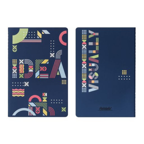 Блокнот Альфа Слим (Alpha slim), синий