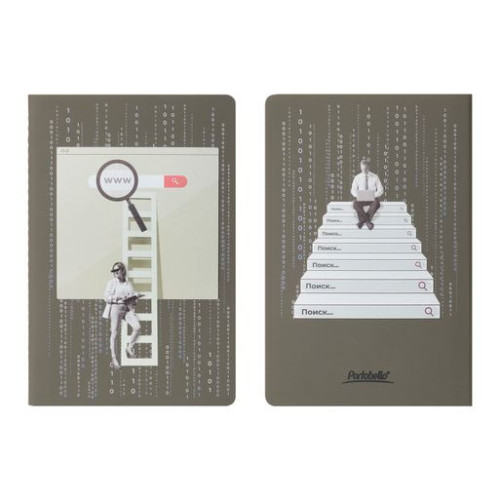 Блокнот Альфа Слим (Alpha slim), серый