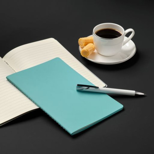 Блокнот Альфа Слим (Alpha slim), лазурный