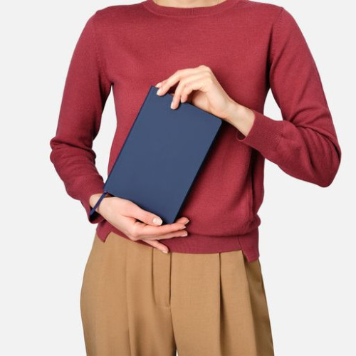 Ежедневник Латте софт-тач (Latte soft touch) недатированный, синий