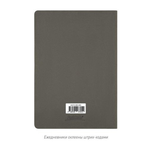 Ежедневник Латте софт-тач (Latte soft touch) недатированный, серый/красный