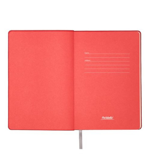 Ежедневник Латте софт-тач (Latte soft touch) недатированный, серый/красный