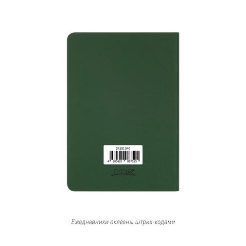 Ежедневник Спарк мини (Spark mini) A6 недатированный, зеленый