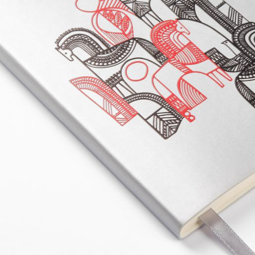 Ежедневник Спарк мини (Spark mini) A6 недатированный, серебряный