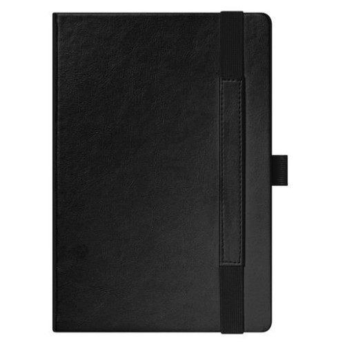 Ежедневник Гэлакси (Galaxy) недатированный, жесткая обложка, срез голограф. фольга, черный