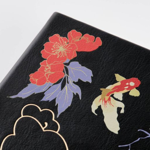 Ежедневник Гэлакси (Galaxy) недатированный, жесткая обложка, срез голограф. фольга, черный