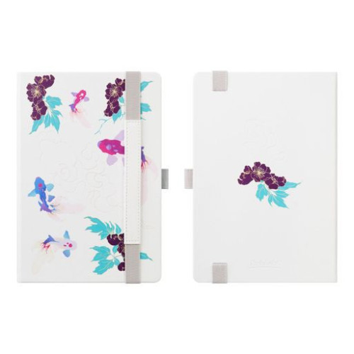 Ежедневник Гэлакси (Galaxy) недатированный, жесткая обложка, срез голограф. фольга, белый