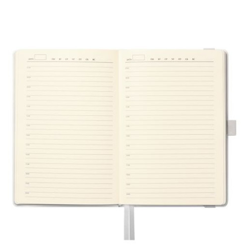 Ежедневник Гэлакси (Galaxy) недатированный, жесткая обложка, срез голограф. фольга, белый