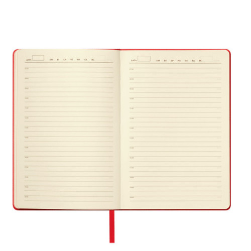 Ежедневник Молто (Molto) недатированный, красный