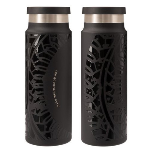 Термобутылка вакуумная герметичная Аллегра (Allegra), черная